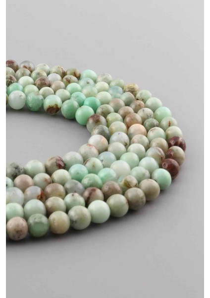 Krizopras Doğal Taş Küre Kesim 6mm Dizi