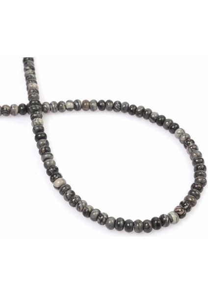 Piccaso Jasper Doğal Taş Küre Kesim 6X2MM Dizi