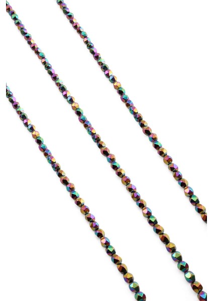 Hematit Doğal Taş Parlak Gökkuşağı 4X4MM Dizi fiyatları