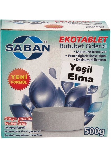 Saban 500GR Nem Alıcı Yedek Tablet Yeşilelma