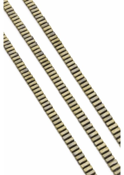 Hematit Doğal Taş Mat Antik Sarı Tek Delikli Dikdörtgen Kesim 3X5MM Dizi fiyatları