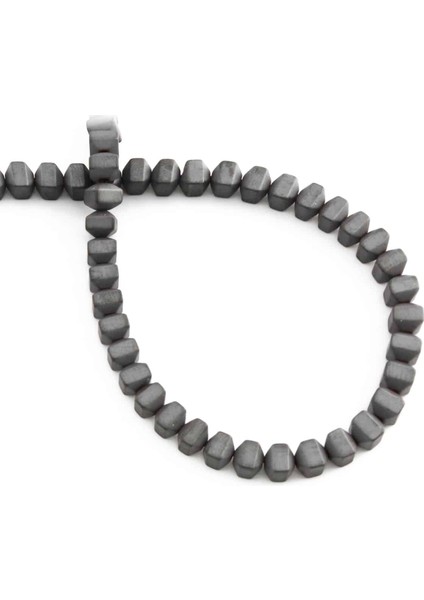 Hematit Doğal Taş Mat Gri Özel Kesim 4X4MM Dizi