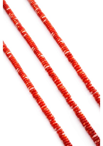 Sedef Doğal Taş Kırmızı 6X2MM Dizi fiyatları