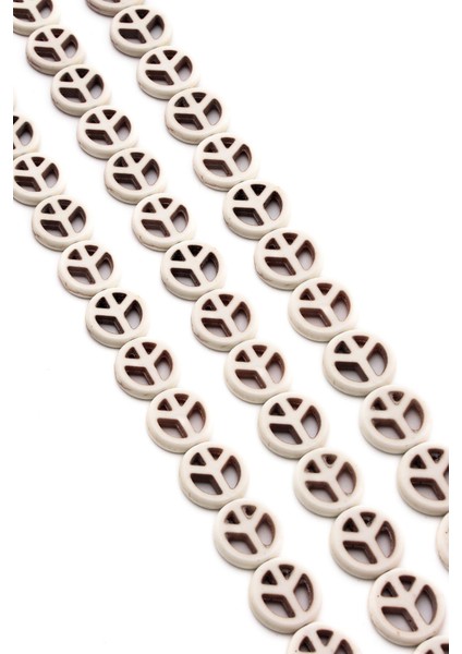 Turkuaz Sıkma Doğal Taş Beyaz Barış Kesim 15X4MM Dizi fiyatları