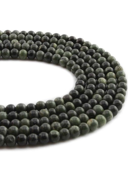 Jasper Doğal Taş Parlak Küre Kesim 4mm Dizi