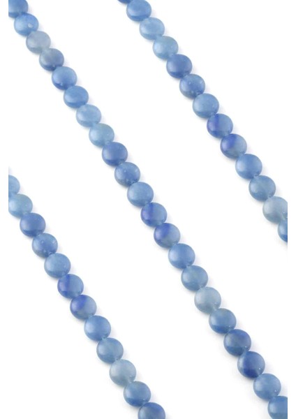 Aventurin Doğal Taş Mavi Daire Kesim 10MM Dizi fiyatları