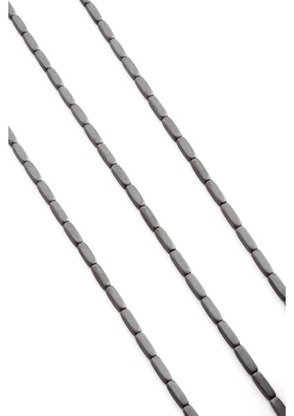 Hematit Doğal Taş Mat Gri Dikdörtgen Kesim 3X9MM Dizi fiyatları
