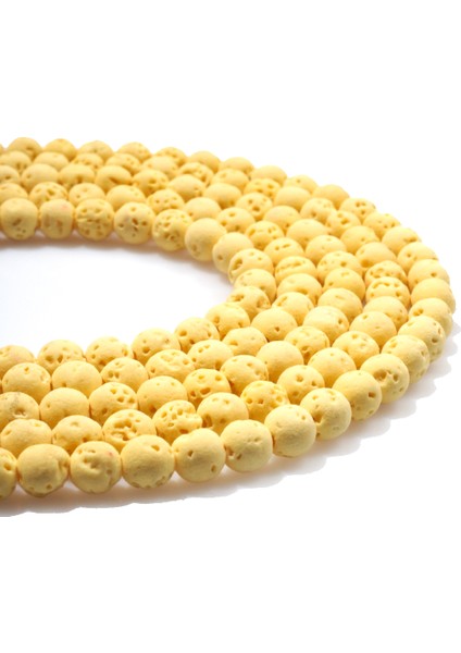 Lav Taşı Doğal Taş Mat Sarı Küre Kesim 6mm Dizi fiyatları