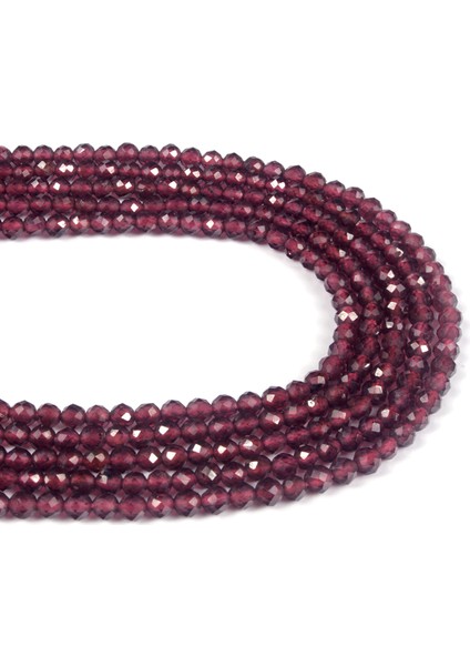 Garnet Doğal Taş Parlak Küre Kristal Kesim 2mm Dizi fiyatları