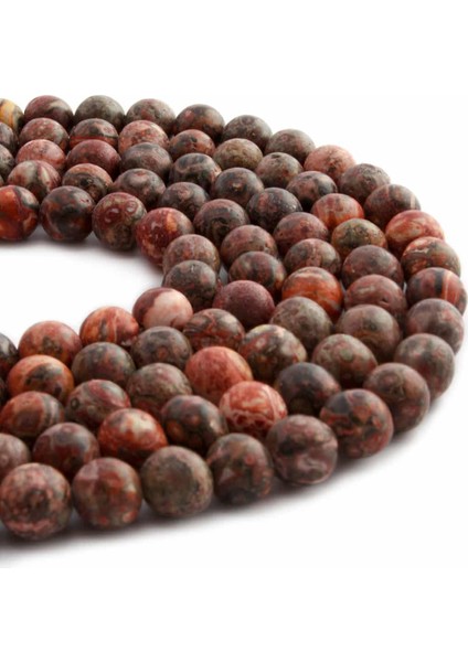 Leopar Jasper Doğal Taş Parlak Küre Kesim 8mm Dizi fiyatları
