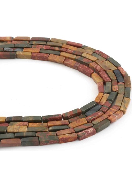Jasper Doğal Taş Küp Kesim 2X2MM Dizi