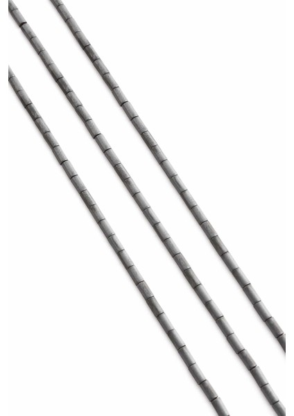 Hematit Doğal Taş Mat Gri Silindir Kesim 2X4MM Dizi fiyatları