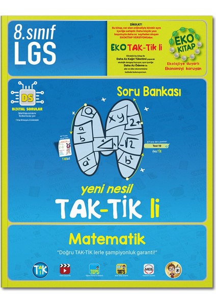 8. Sınıf LGS Matematik Eko Taktikli Soru Bankası