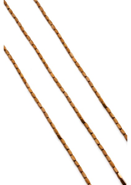 Hematit Doğal Taş Parlak Kahverengi Dikdörtgen Kesim 2X4MM Dizi fiyatları