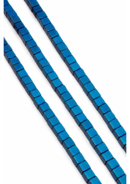 Hematit Doğal Taş Parlak Mavi Küp Kesim 6X6MM Dizi fiyatları