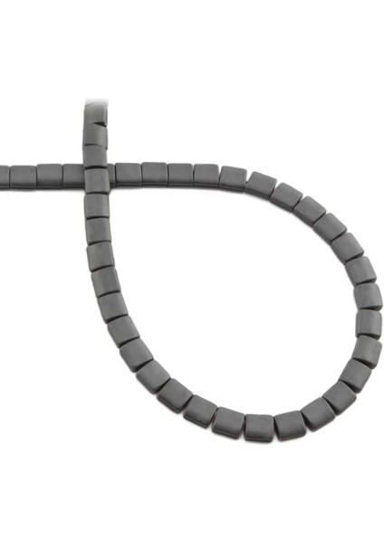 Hematit Doğal Taş Mat Gri Altıgen Kesim 5X5MM Dizi