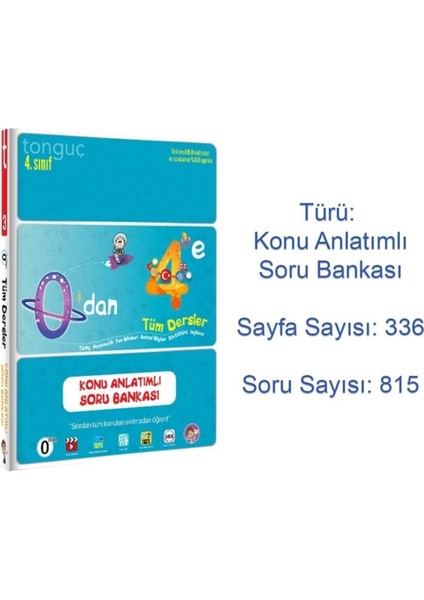 4. Sınıf Tüm Dersler Zoru Bankası - 0'dan 4'e Konu Anlatımlı Soru Bankası 2022