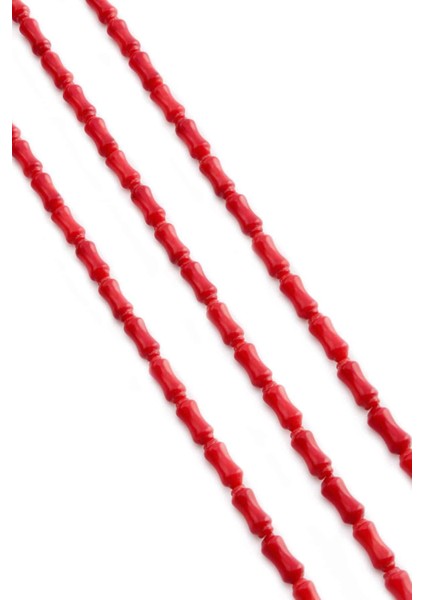 Mercan Doğal Taş Kırmızı Kemik Kesim 5X11MM Dizi fiyatları