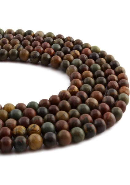 Leopar Jasper Doğal Taş Parlak Küre Kesim 6mm Dizi fiyatları