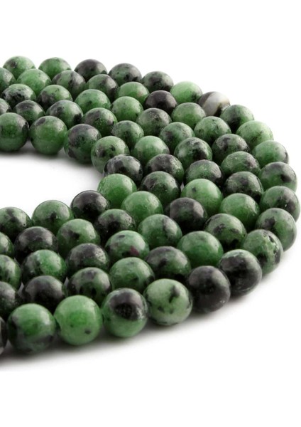 Ruby Zoisit -Yakut Küre Kesim 8mm Dizi