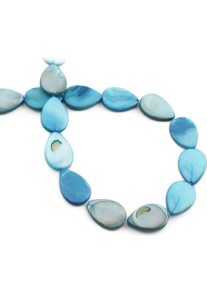 Sedef Doğal Taş Açık Mavi 10X15 Dizi