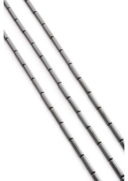 Hematit Doğal Taş Mat Gri Silindir Kesim 4X13MM Dizi fiyatları