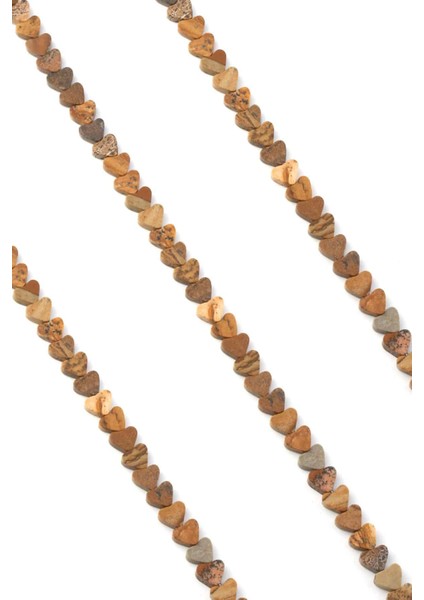 Ağaç Jasper Doğal Taş Parlak Kalp Kesim 6X3MM Dizi fiyatları