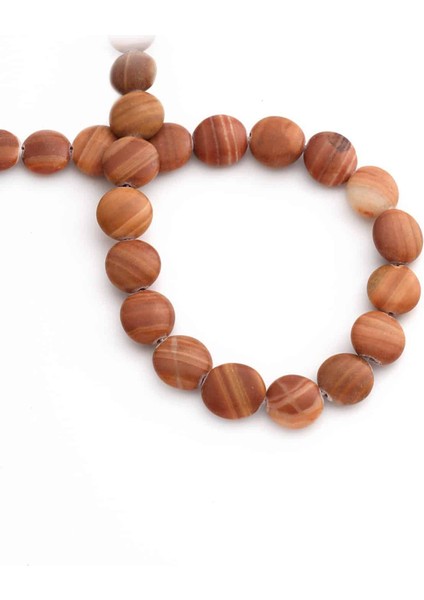 Jasper Doğal Taş Daire Kesim 12MM Dizi