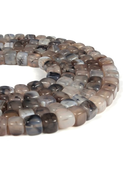 Akik Doğal Taş Küp Kesim 8X8MM Dizi fiyatları