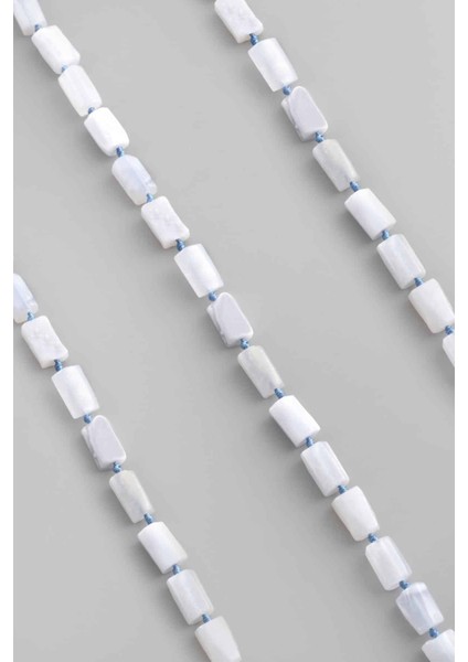 Kalsedon Doğal Taş Silindir Kesim 8X12MM Dizi fiyatları