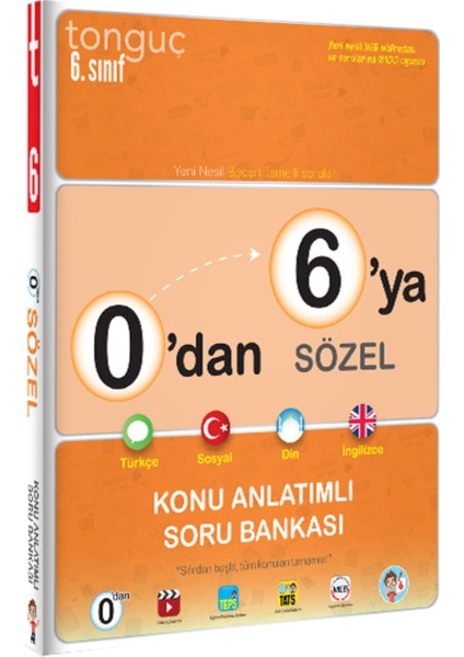 6. Sınıf 0 Dan 6 Ya Sözel Konu Anlatımlı Soru Bankası