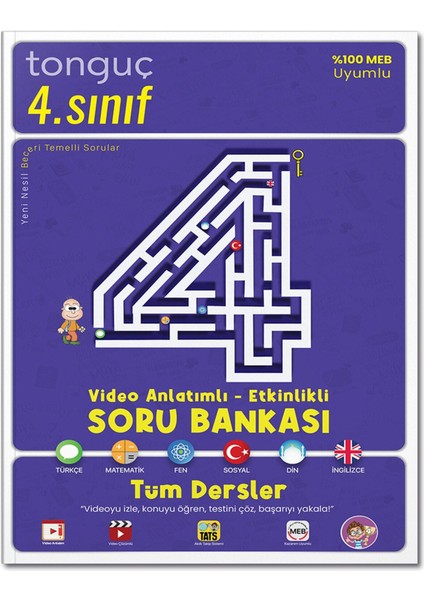 4. Sınıf Tüm Dersler Video Anlatımlı - Etkinlikli Soru Bankası