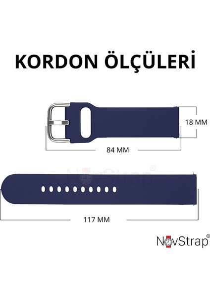 Huawei Watch GT4 41mm GT5 41mm ile Uyumlu Kordon (18mm Pimli) Yumuşak Jel Silikon Kayış