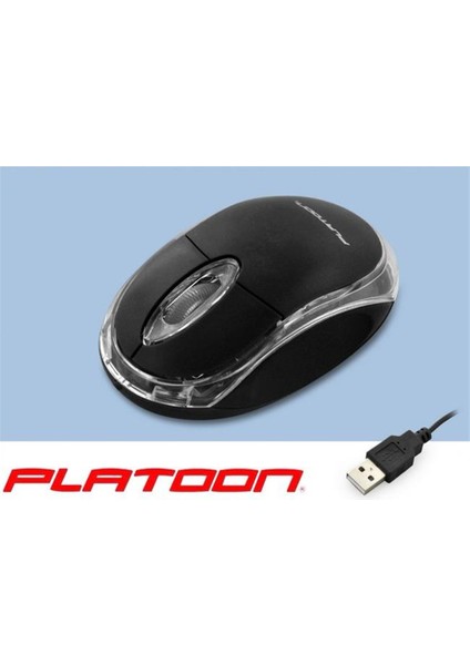 PL-1075 Optik Kablolu Mouse Işıklı