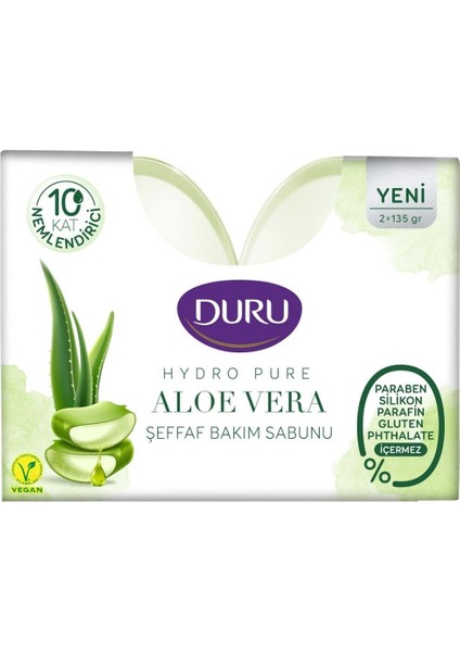 Hydro Pure Aloe Vera Şeffaf Duş Bakım Sabunu 6 Adet