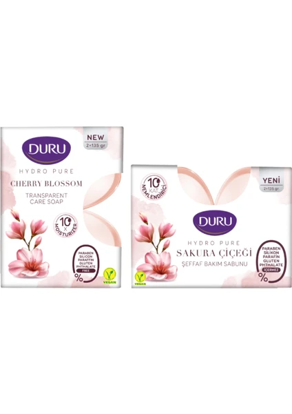 Hydro Pure Sakura Çiçeği Kalıp Sabun 2 x 135 gr