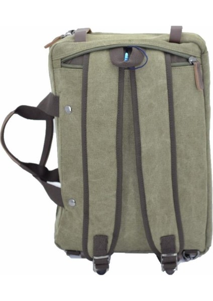 Ççs London 31458 Kanvas Sırt Laptop ve Evrak Çantası Haki fiyatları