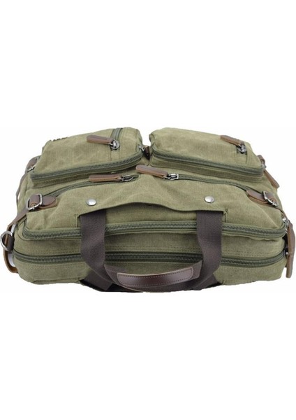 Ççs London 31458 Kanvas Sırt Laptop ve Evrak Çantası Haki modelleri