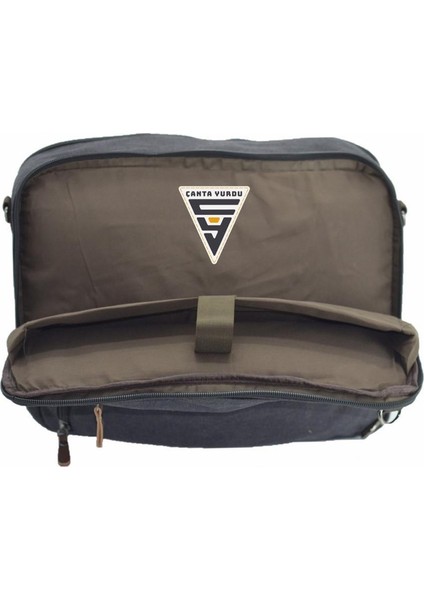 Ççs London 31458 Kanvas Sırt Laptop ve Evrak Çantası Haki indirimleri