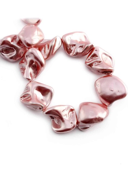 Inci Doğal Taş Parlak Pembe Amorf Kesim 18X25MM Dizi [ab+] fiyatları