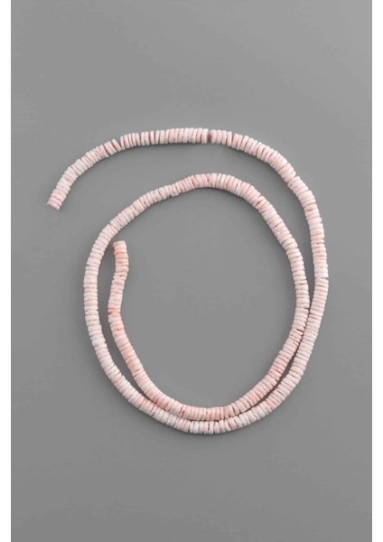 Mercan Doğal Taş Parlak Pembe Rondela Kesim 6X2MM Dizi [ab+]