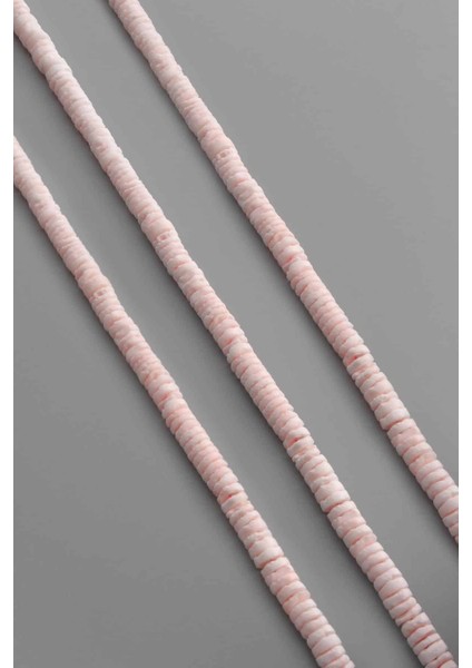 Mercan Doğal Taş Parlak Pembe Rondela Kesim 6X2MM Dizi [ab+] fiyatları