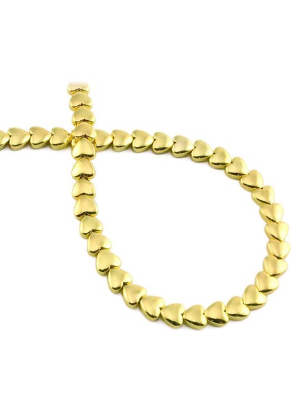 Hematit Doğal Taş Parlak Altın Sarı 6mm Dizi