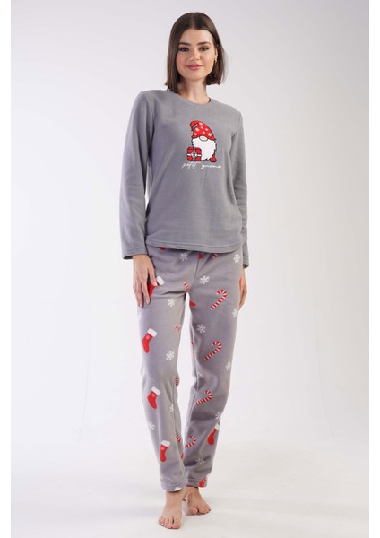 Kadın Polar Uzun Kol Pijama Takım fiyatları