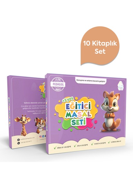 3-6 Yaş Eğitici Masal Seti (10ADET)