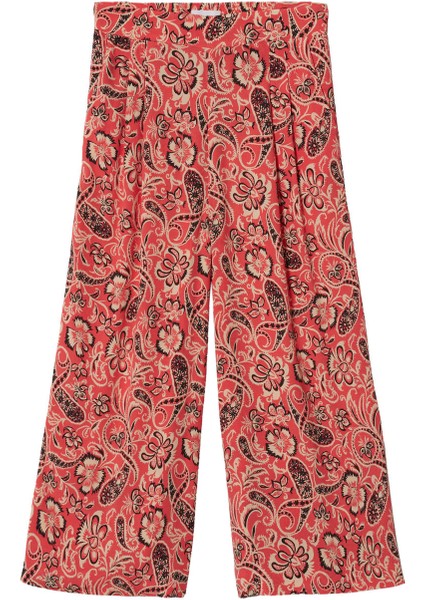 Dökümlü Culotte Pantolon