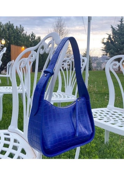 Kroko Desen Kadın Omuz Çantası