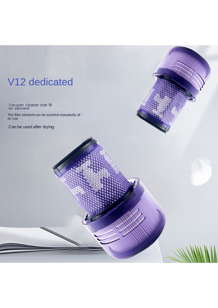 Dyson V12 Detect Slim Absolute Kablosuz Süpürge Uyumlu Hepa Filtre - 1 Adet
