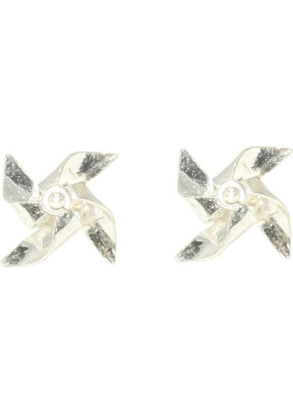 925 Ayar Gümüş Elişi Rüzgar Gülü Küpe