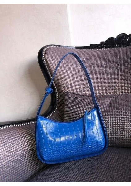 Kroko Desen Kadın Omuz Çantası modelleri
